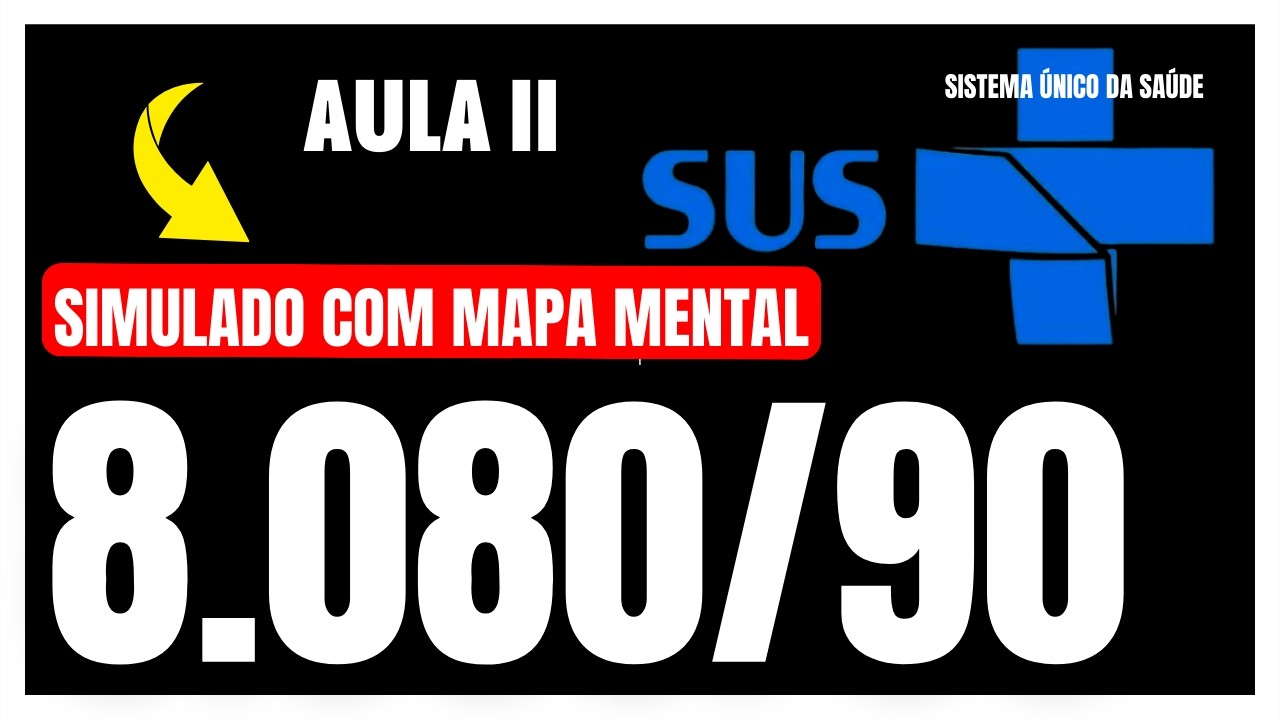 LEI 8.080/1990 | LEI ORGÂNICA DA SAÚDE | SIMULADO ESQUEMATIZADO | AULA II
