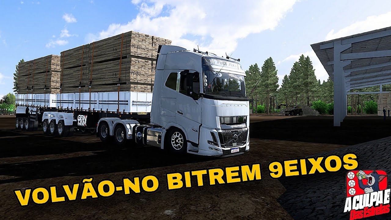COM EXESSO DE PESO NO BRUTO NÃO AGUENTOU NO ATOLEIRO MAPA RBR-NO BITREM 9EIXOS #shortsfeed#ets2 