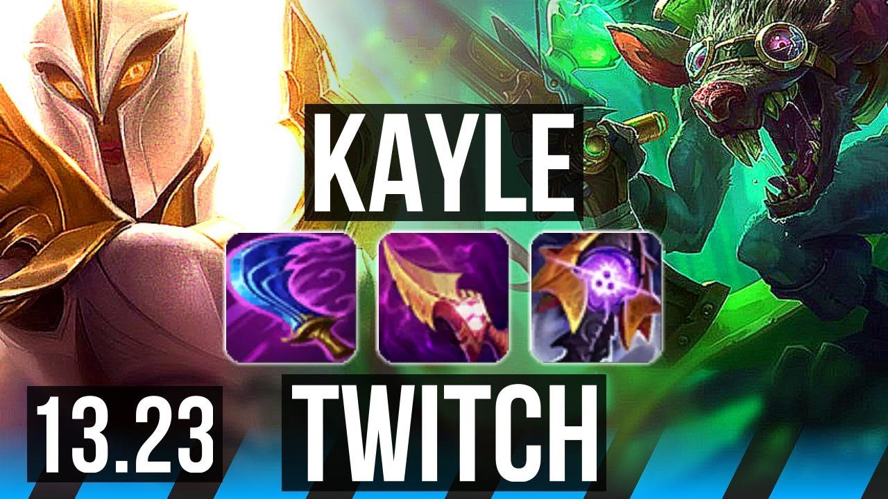 KAYLE vs TWITCH (MID) | 1.7M mastery, 500+ games, Comeback | BR Master | 13.23