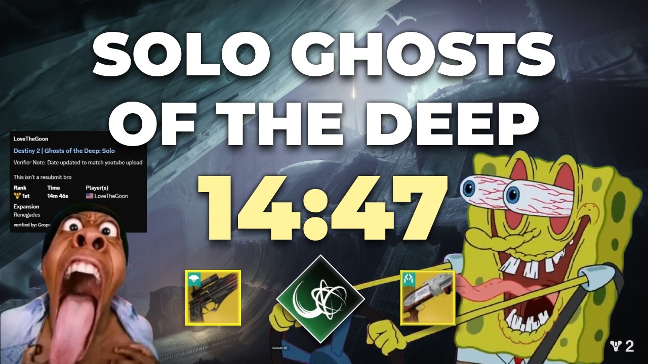 Solo Flawless Ghosts of the Deep Speedrun (14:47)