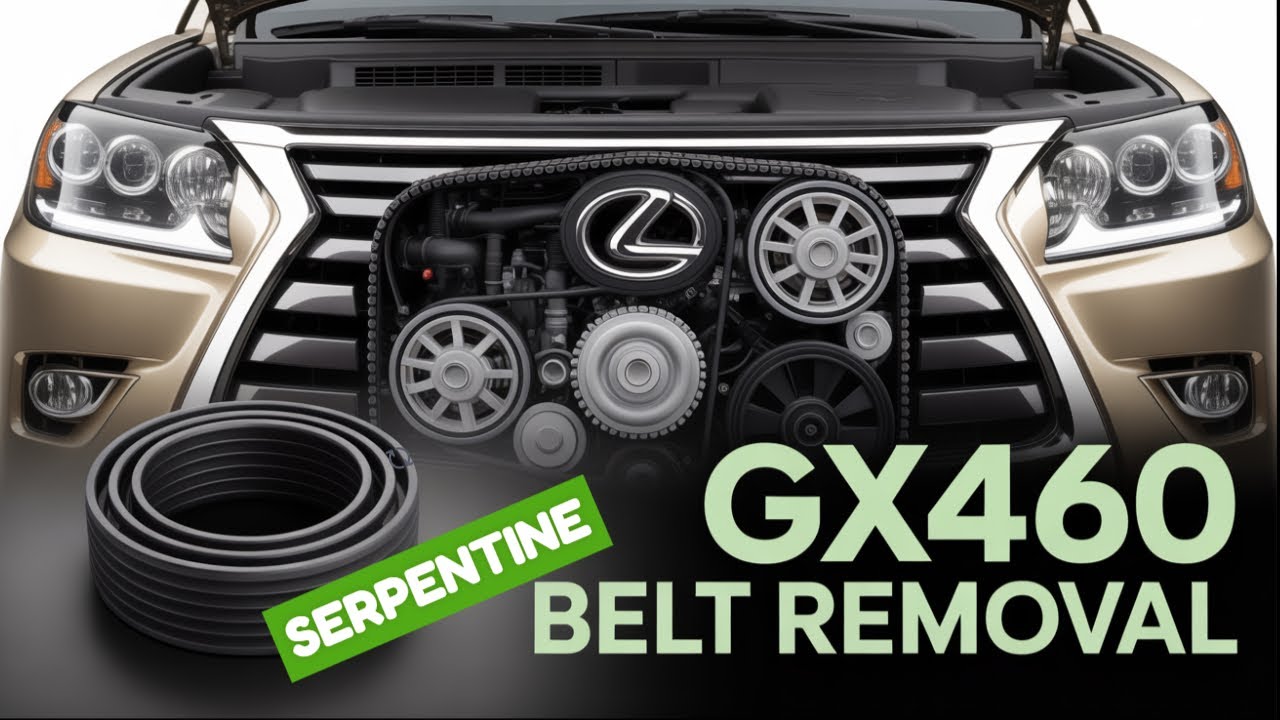 Не платите дилеру — замените ремень вентилятора GX460 дома