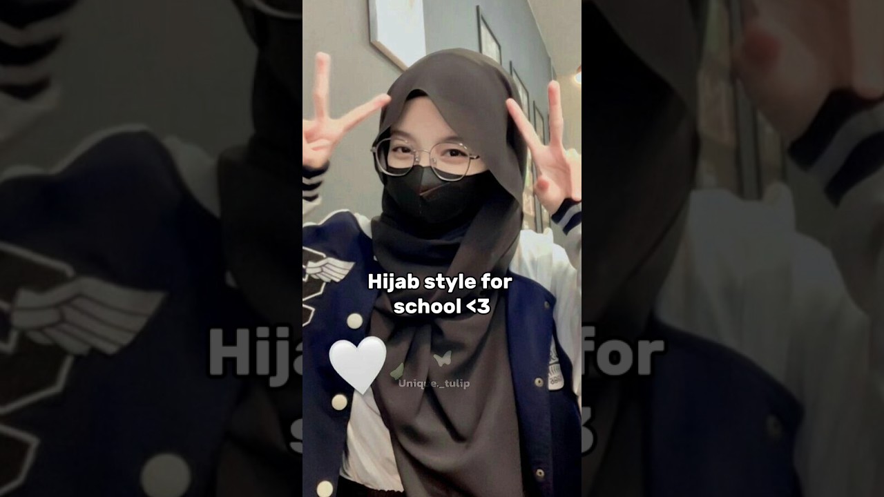 Hijab style for school❣️||#hijab #hijabi #hijabtutorial #islam #islamic#recommended #trendingshorts