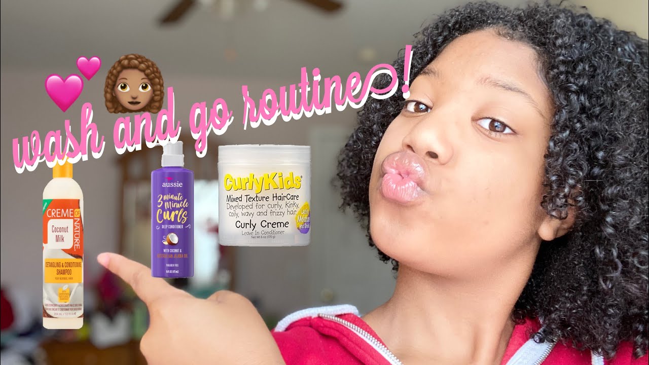 SPRING WASH AND GO ROUTINE💕👩🏽‍🦱3C-4A HAIR
