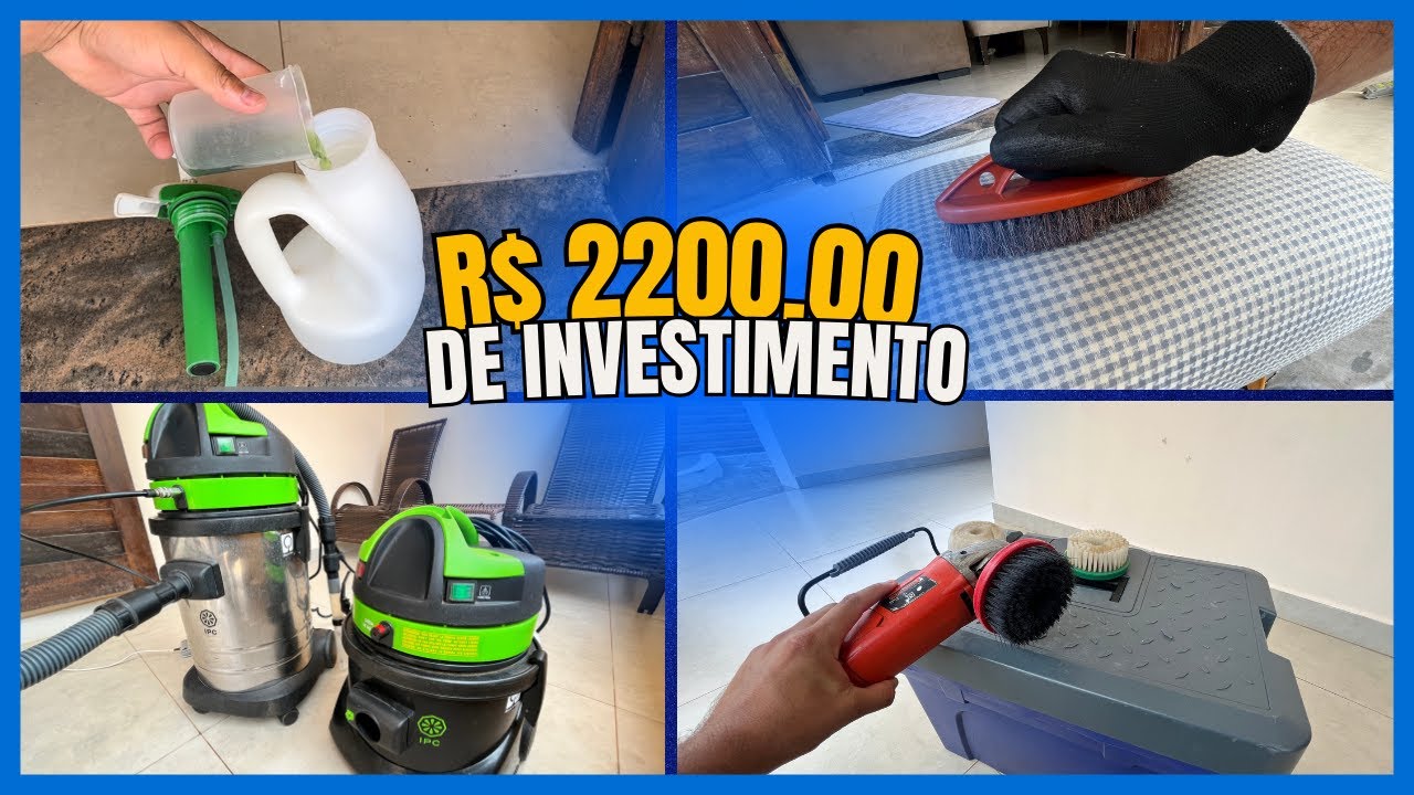 Equipamentos para Limpeza de Estofados  | Material para Higienização de Estofados