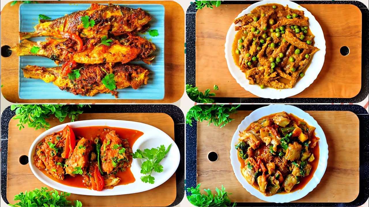 4 Easy Fish Recipes | Boriyali, Katla & More Fish Curries 