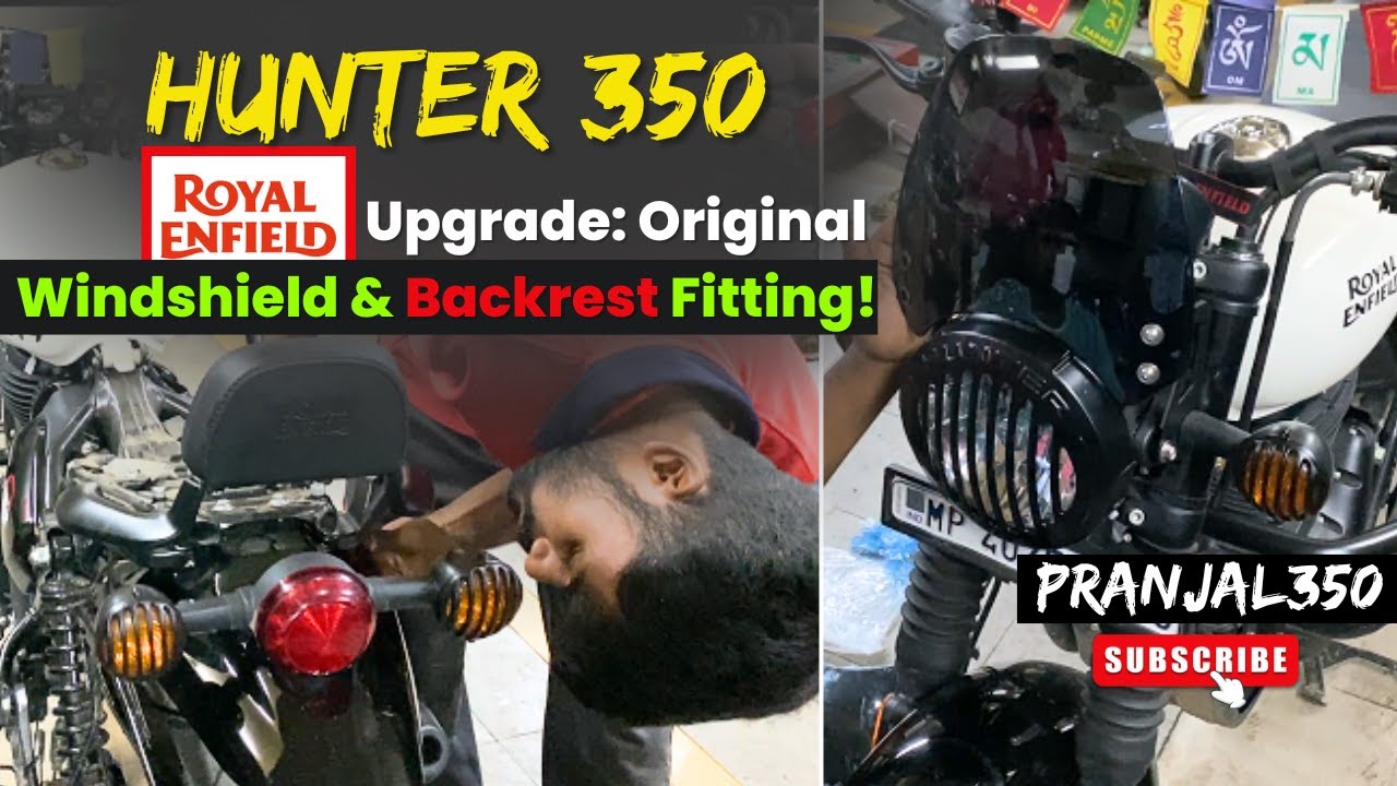 Hunter 350 Ka Comfort Upgrade: Windshield Aur Backrest Installation, Price Reveal!
