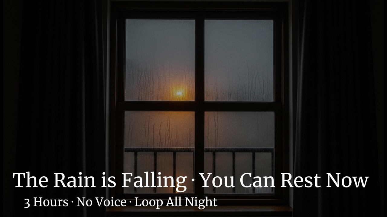 Falling Asleep to Rain · Cozy Room · Rainy Window · 3 Hours of Gentle Rain Sounds for Deep Sleep