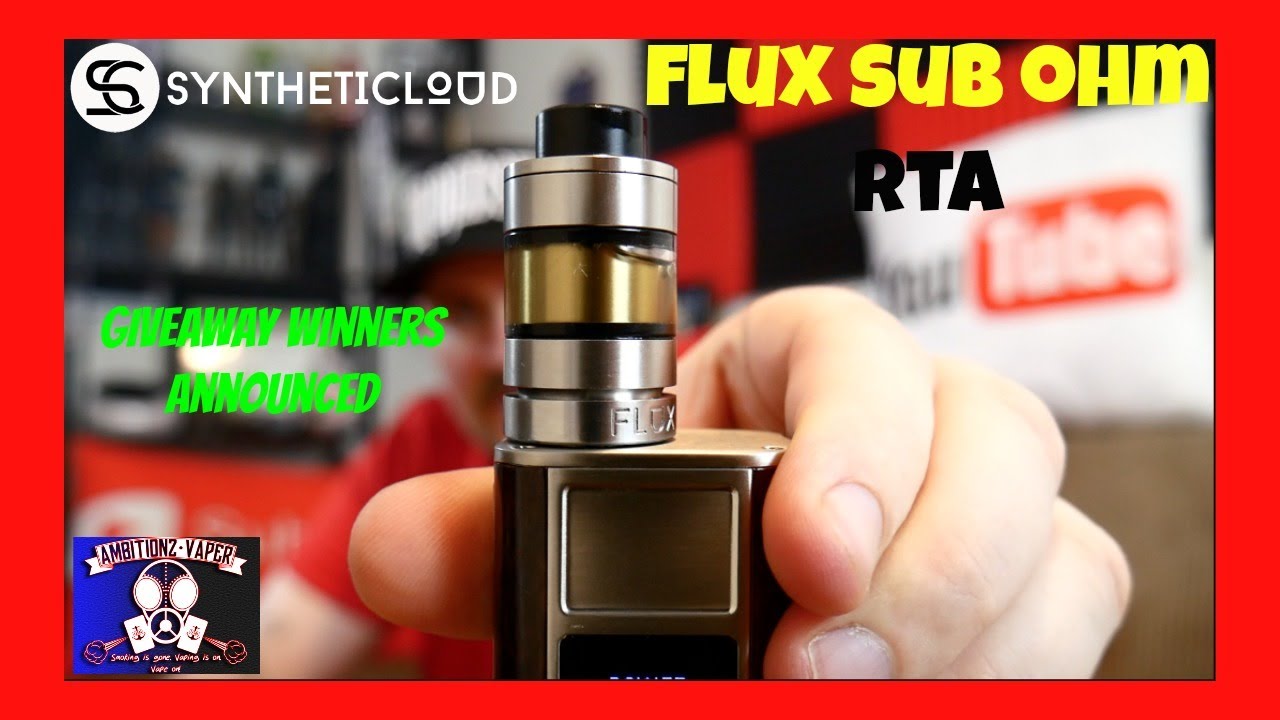 Syntheticloud FLUX Sub Ohm RTA Review & Build | Giveaway Winners Announced