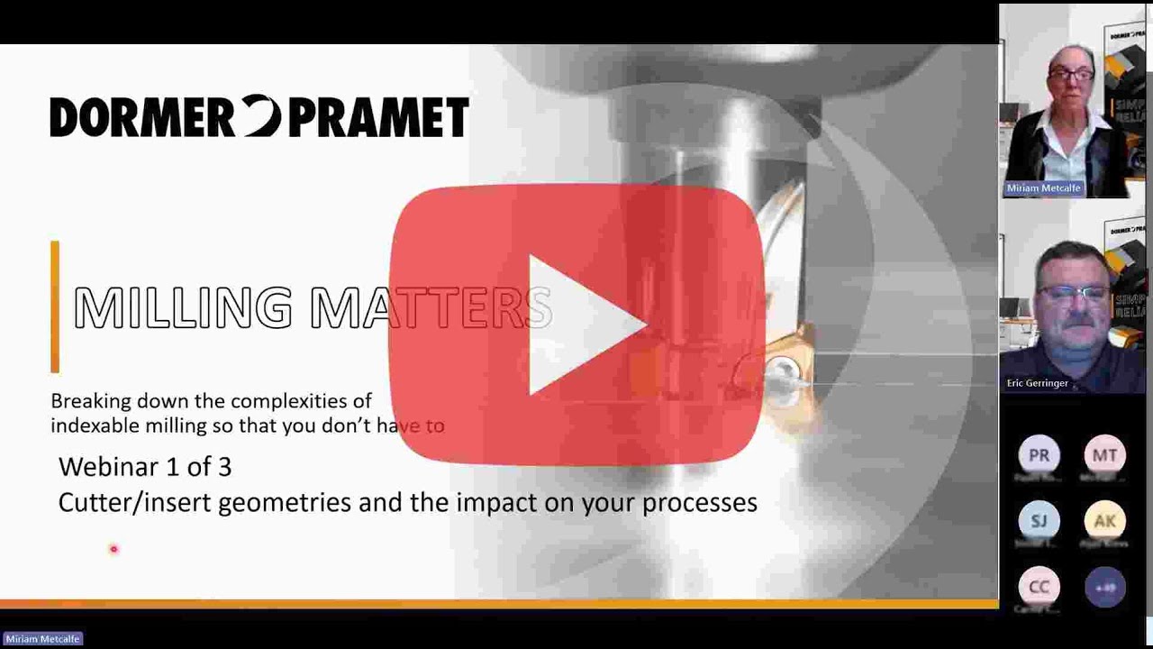 DORMER PRAMET 2024 Milling Webinar 1
