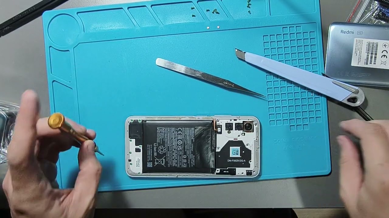 เปลี่ยนแบตเตอรี่โทรศัพท์ Redmi Note 10 5G (Long take)