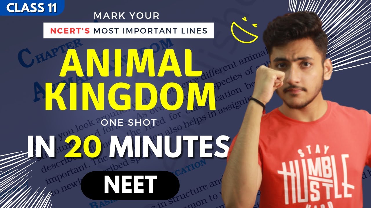 Animal Kingdom Class 11 | Biology | For NEET | Full Revision In 20 Minutes