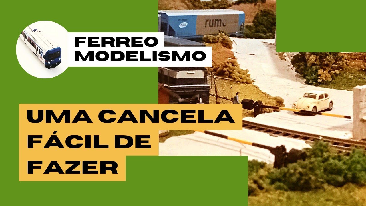 Como fazer Cancela fácil maquete | Ferreomodelismo Frateschi | Escala HO Ferrovia Trem Miniatura