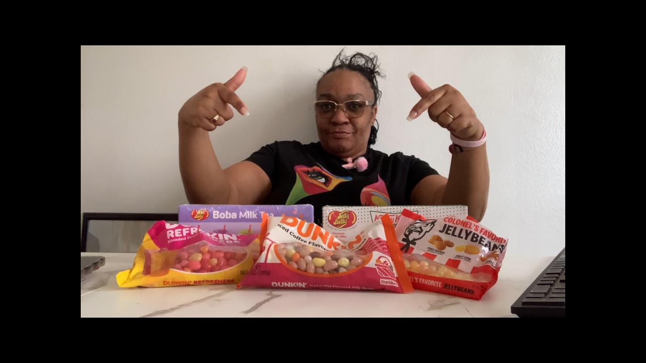 Trying different flavor Jelly beans