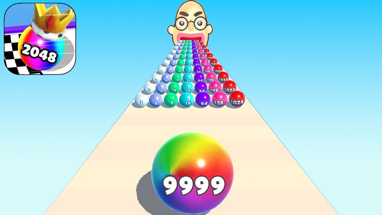 Play 999 Levels Tiktok Mobile Game Ball Merge Run New Satisfying Mobile Gamw All Levels Update Free