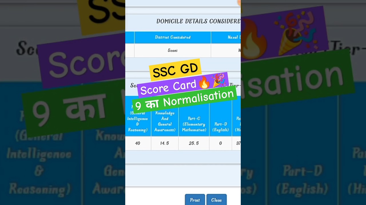 SSC GD 2026 Score Card🔥🎉|SSC GD Normalisation|SSC GD CutOff 2026 SSC GD Result #rwa #sscgd#gd2024#gd