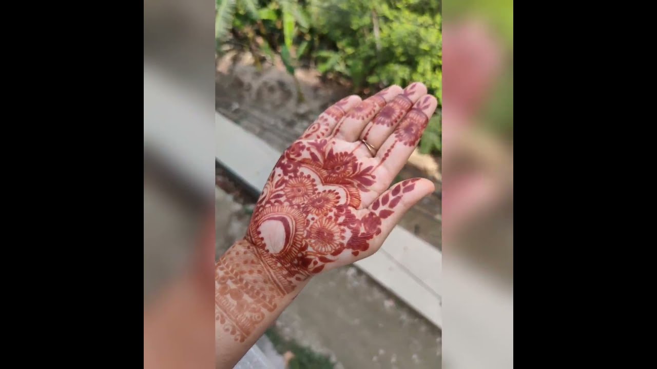 Simple Henna for Both Sides || Eid Henna Designs ||  #eidhenna #mehendi #henna #simplehenna