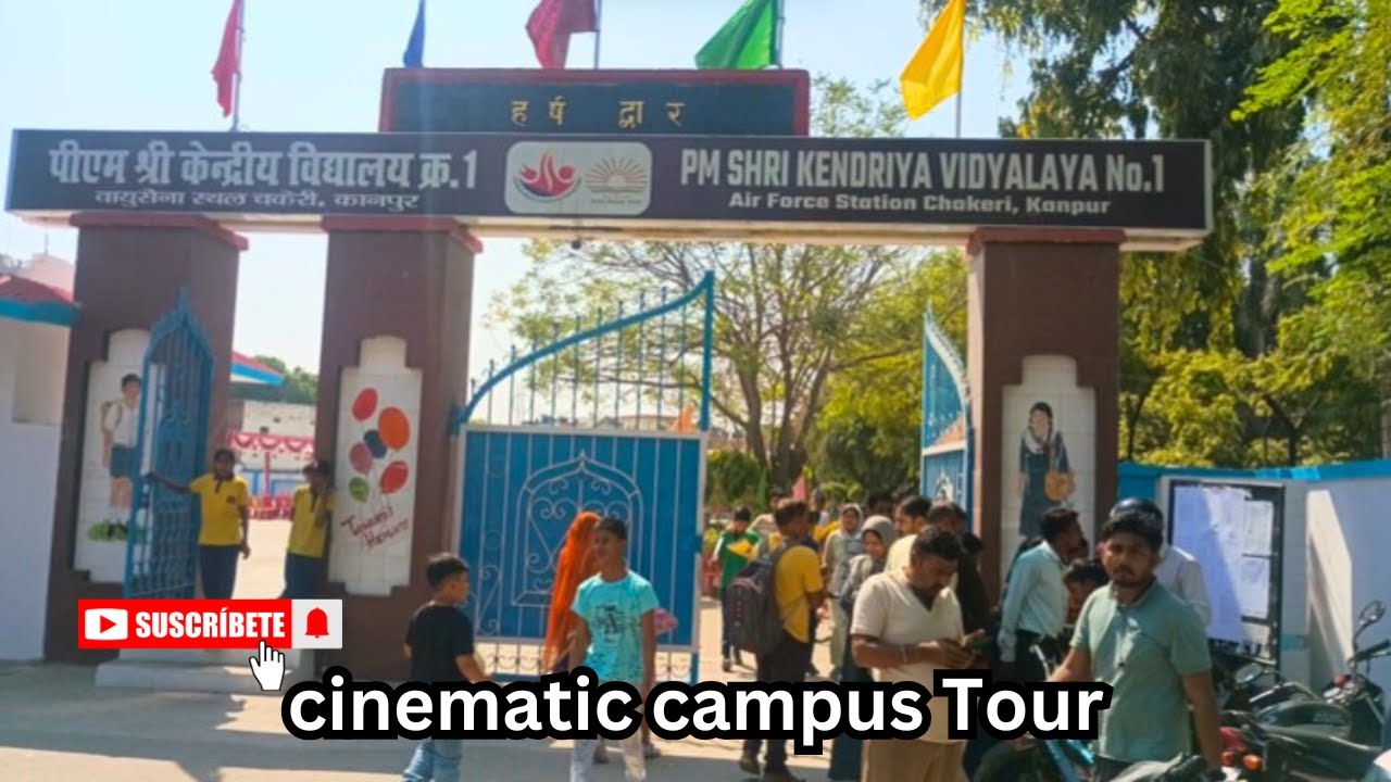 PM shri Kendriya Vidyalaya No.1 Air Force Station chakeri Kanpur Nagar | Cinematic Campus Tour 2025