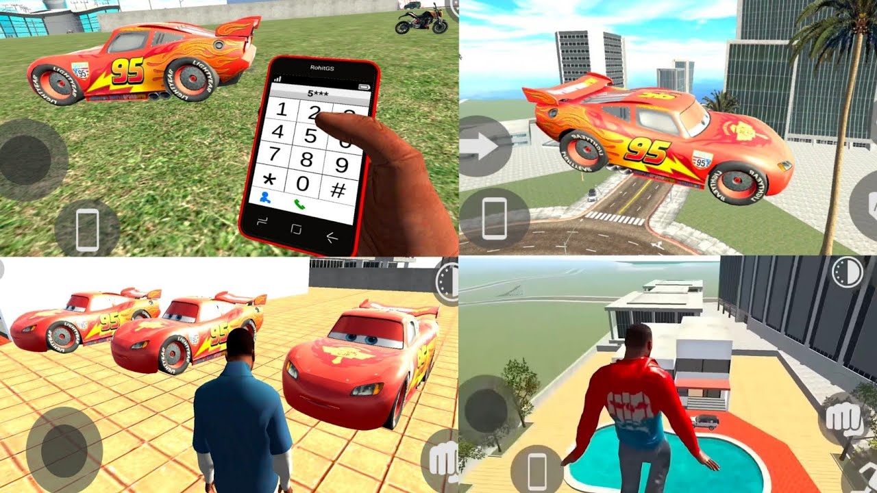 New mc queen car cheat code | How to add mc queen | indian bike driving 3d new update | Rolls Royace
