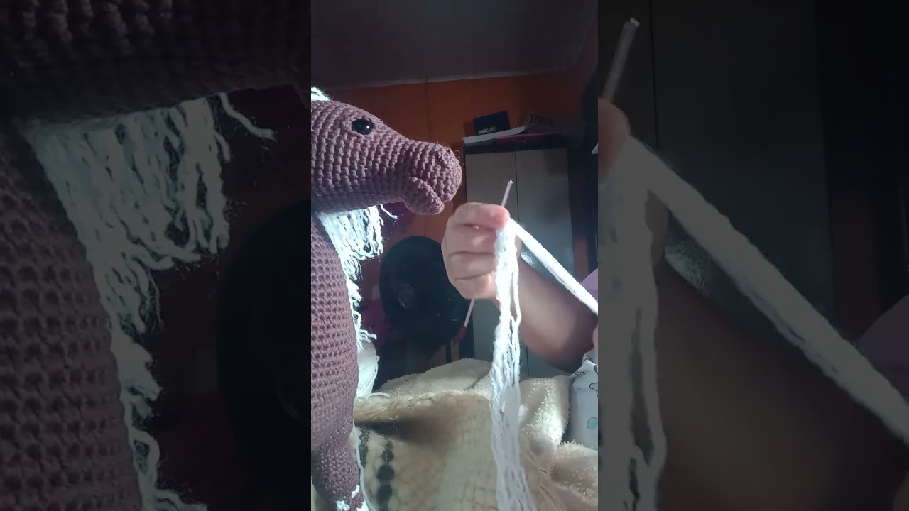 cavalo amigurume como colocar a calda passo a passo rabinho do cavalo 🐴