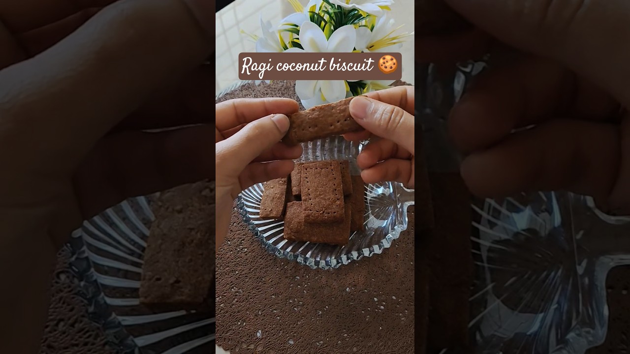 Iron Calcium Rich Ragi Biscuit/coconut ragi biscuit #healthysnacks #homemadebiscuits #healthyrecipe