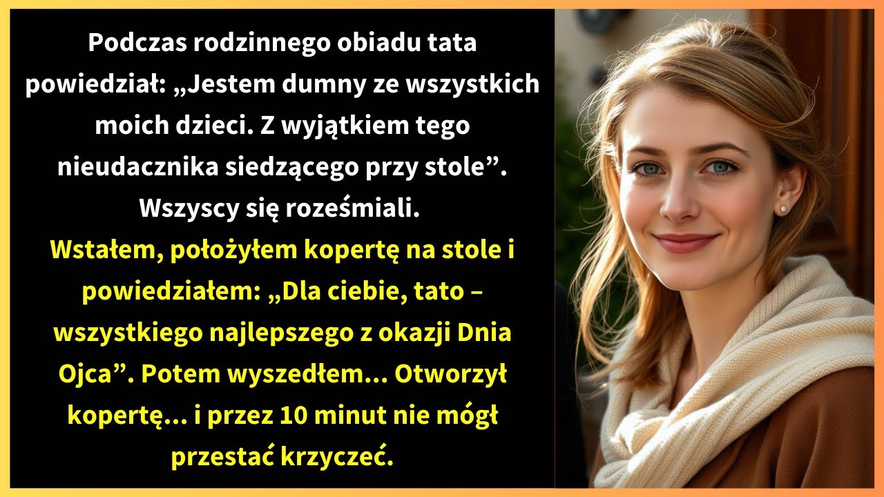 Podczas rodzinnego obiadu tata powiedział: „Jestem dumny ze wszystkich moich dzieci.
