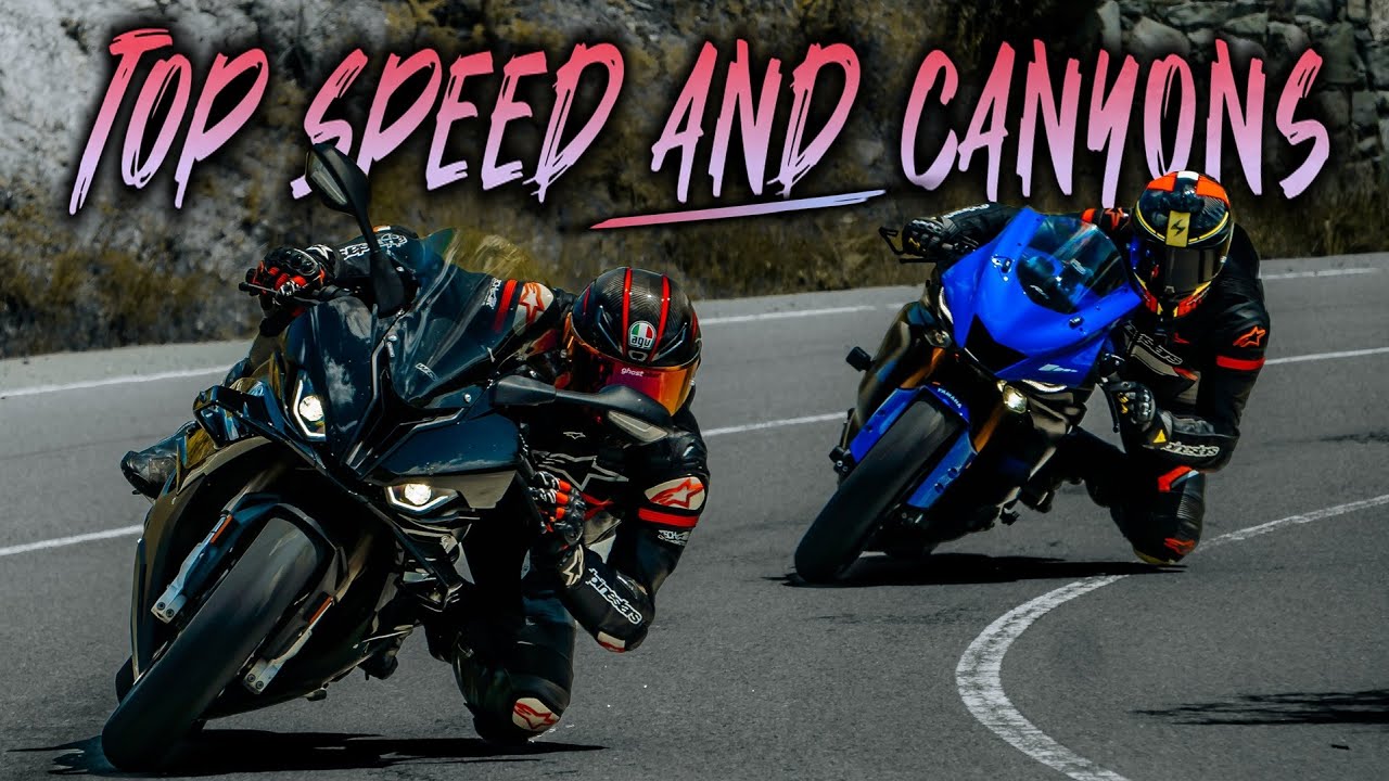YAMAHA R6 and S1000RR Top Speed plus NEW Canyon!