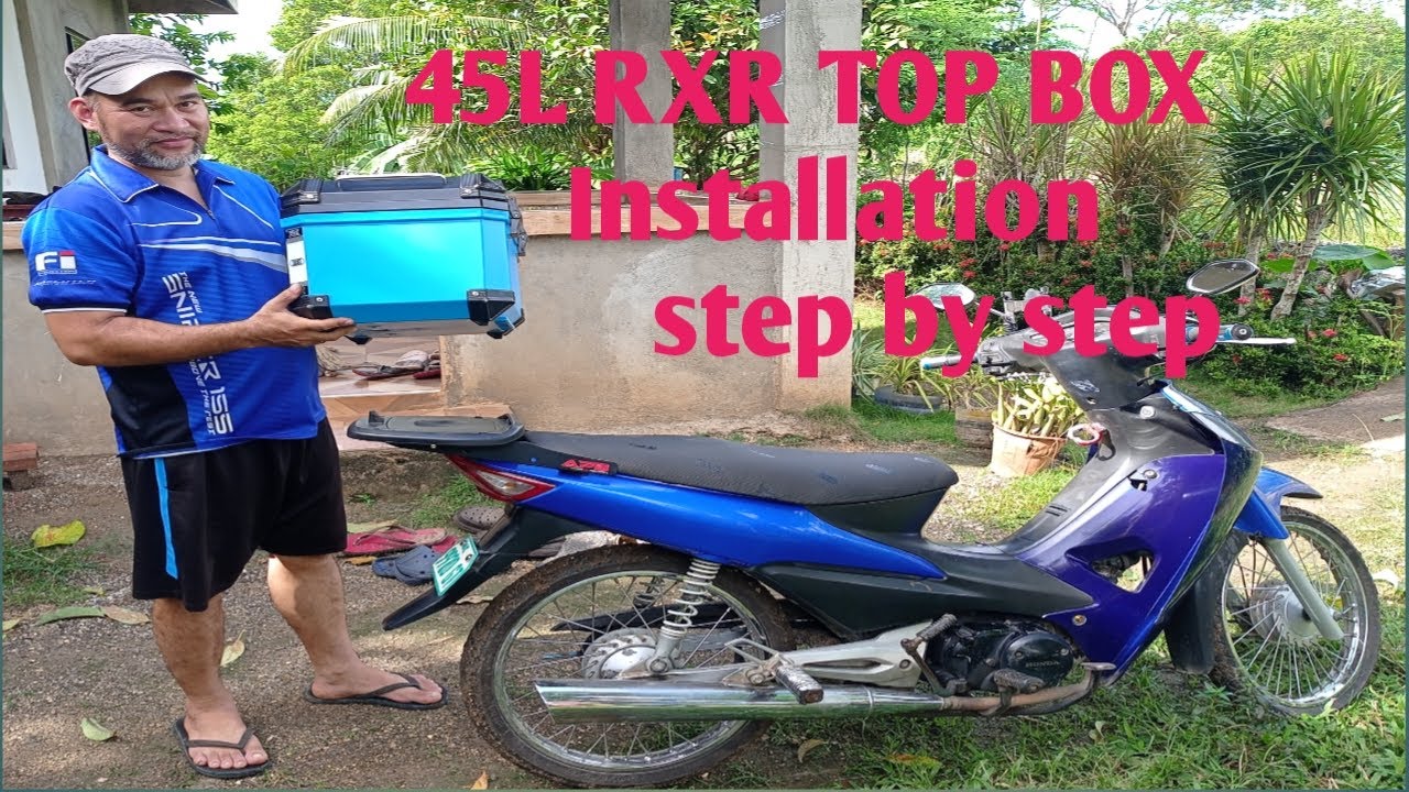 How to Install 45L RXR TOP BOX in Motorcycle