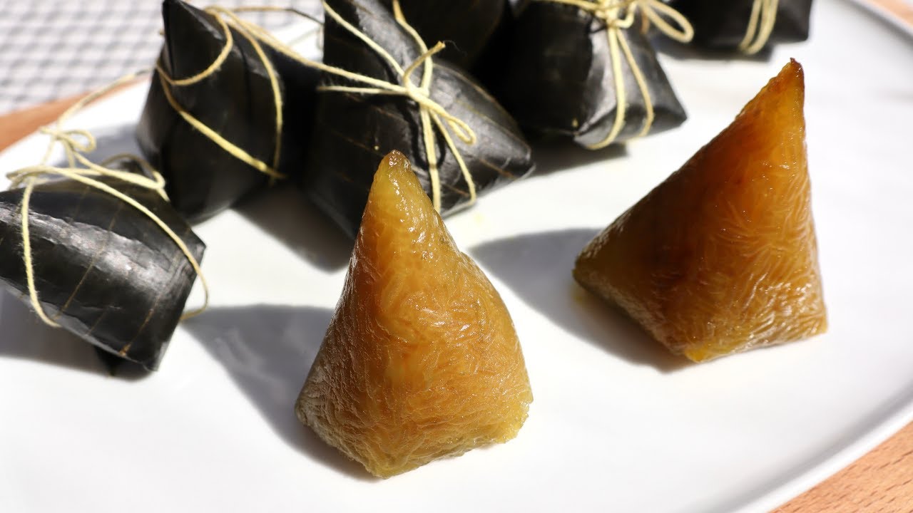 BÁNH Ú TRO, BÁNH TRO KHÔNG DÙNG NƯỚC TRO - Làm bánh mềm dẻo và nước sốt ăn kèm thật ngon - Mai Khôi