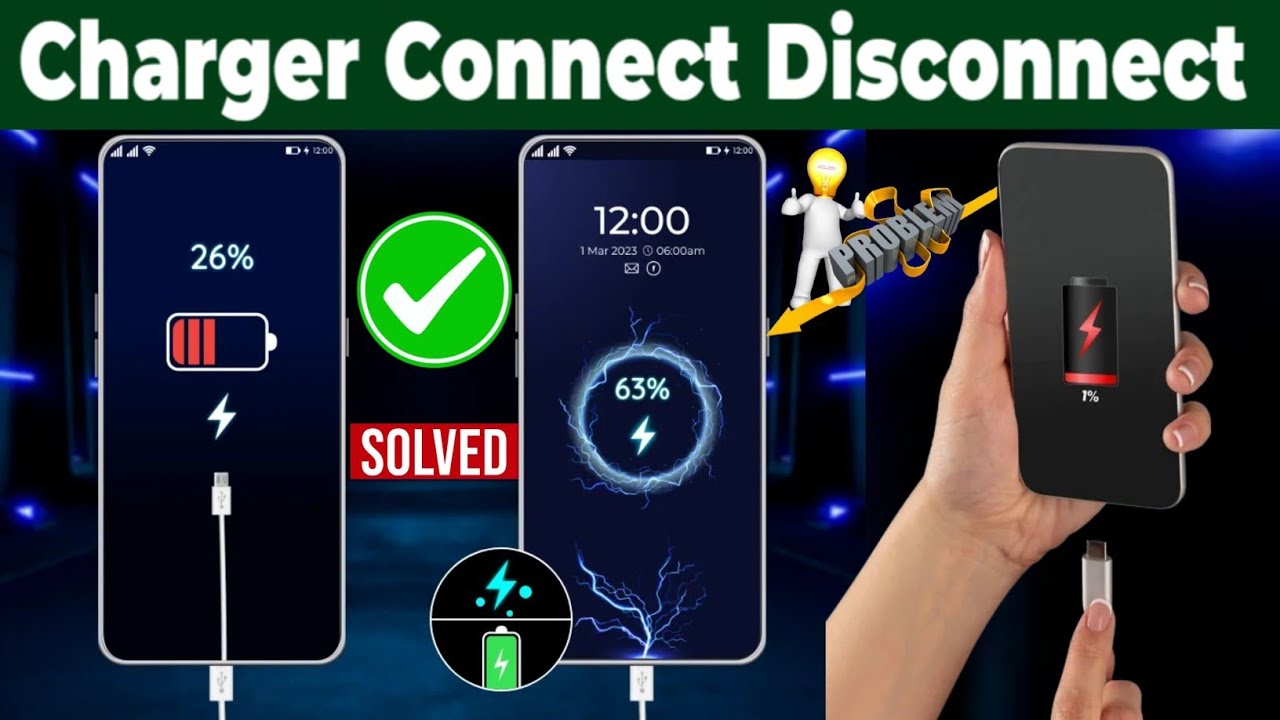 Charger Connect Disconnect problem |mobile  charging problem disconnected solution 