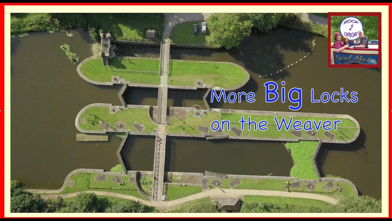 118. Cruising the River Weaver passing the Anderton Boat Lift and going through 3 Big Locks!!