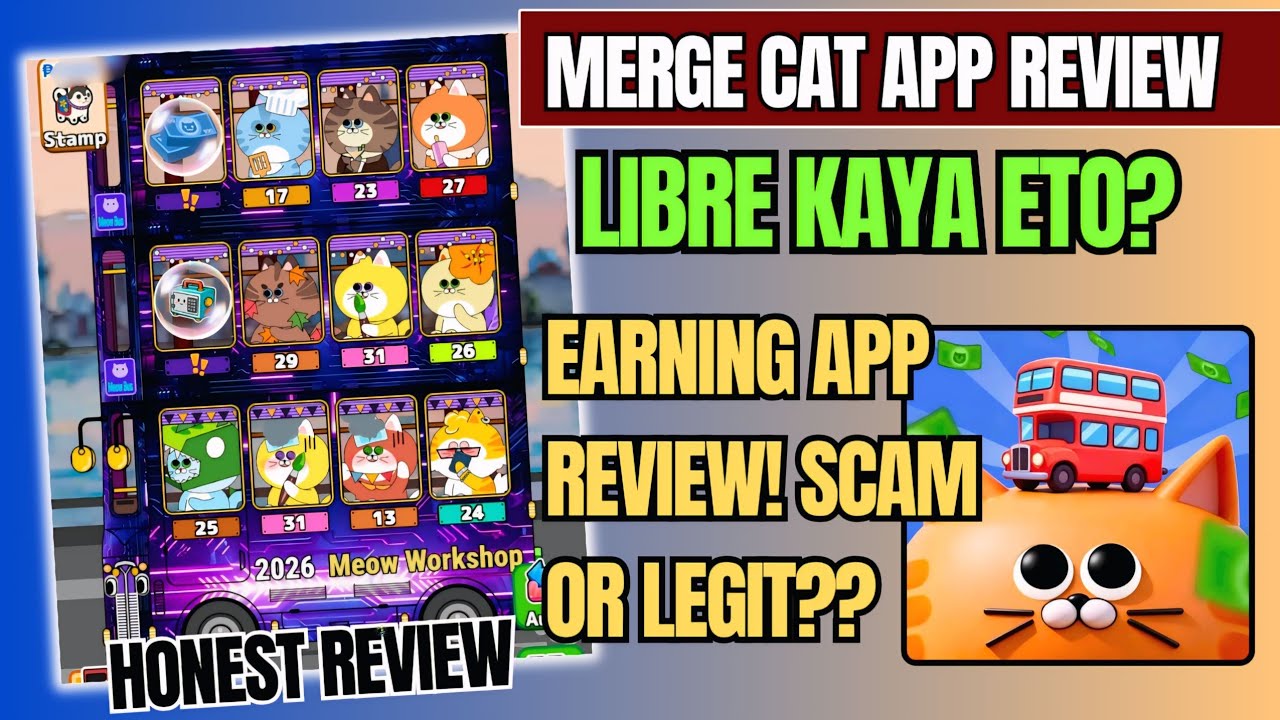 First Time kong itry APP nato | FREE TO PLAY | MERGE CAT APP REVIEW | LEgit ba o Hype lang#gcash 