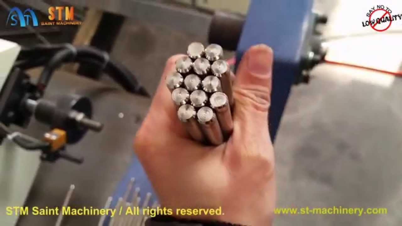 Steel rods solid bar chamfering machine, double head tube chamfering deburring machine