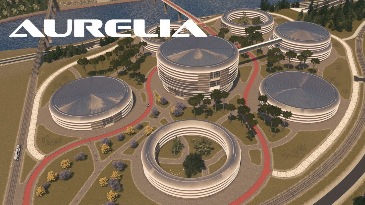 Futuristic University Campus - Cities: Skylines - Aurelia #84