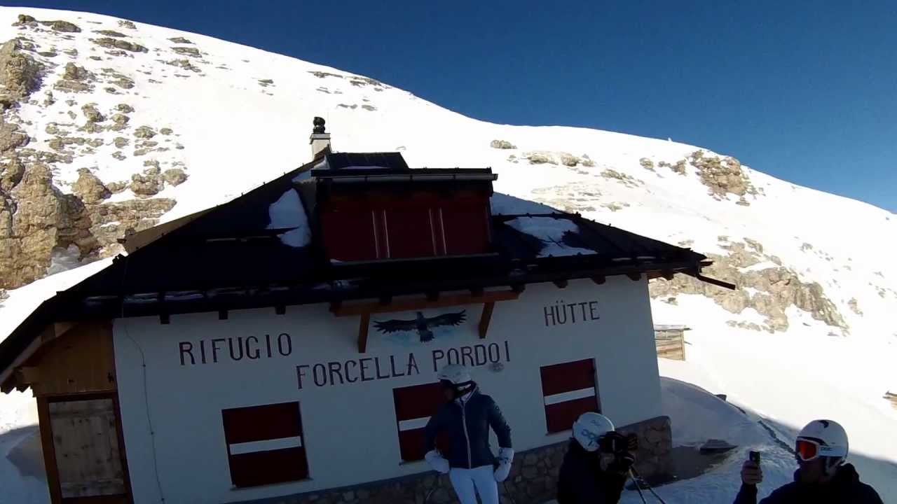 FROM 10000FT OF SASS PORDOI TO FORCELLA PORDOI AND THEN GO DOWN ALONG VAL LASTIES PARADISE