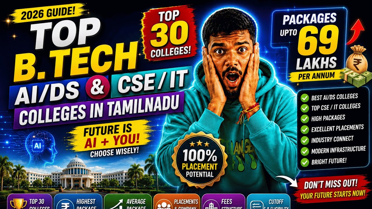 😱 Top CSE / IT / AI&DS Colleges in Tamil Nadu 2026 🔥 Highest Placements + Top Packages 💼