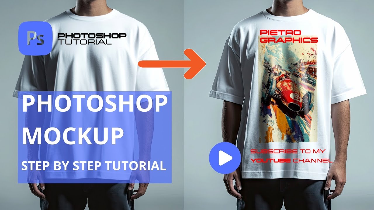 Photoshop T-Shirt Mockup Tutorial &ndash; Start to Finish in 2 Minutes