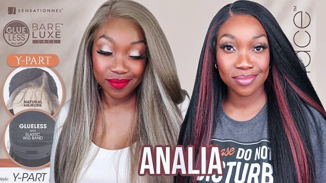 😍 NOT DISAPPOINTED! Sensationnel BARELACE Y PART ANALIA Wig Synthetic Hair Glueless Bareluxe lace