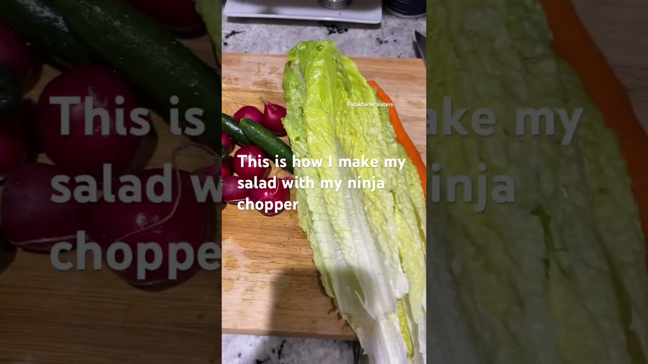 Can you believe salad in ninja chopper #ninja #ninjaproducts #chopper #mixer #shortsviral #easyhacks