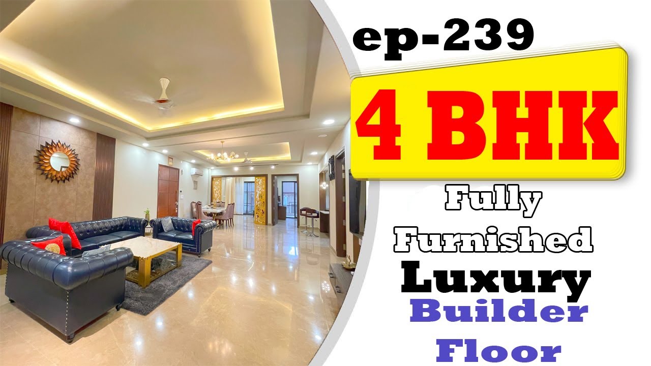 Buy 4 BHK Fully Furnished Luxury Builder Floor | s1ep239 | properties in faridabad