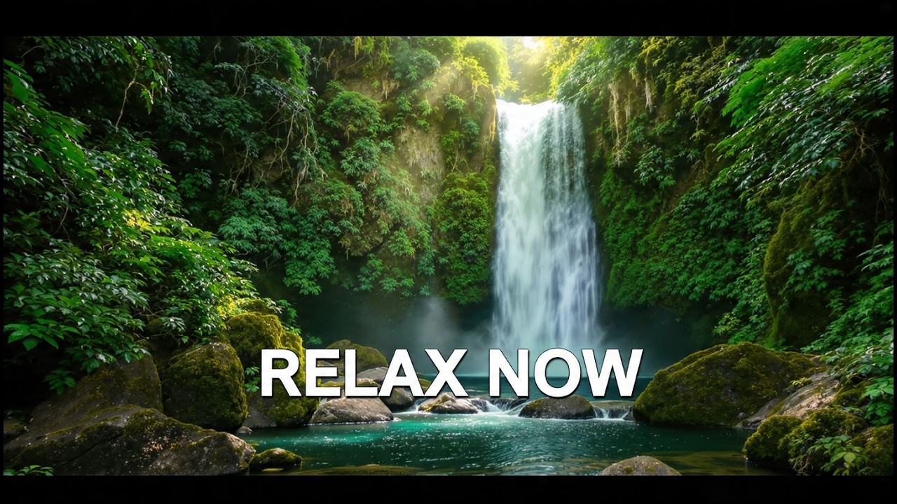 Instant Mind Relaxation 🌿 Calming Water Sounds & Soft Piano Music