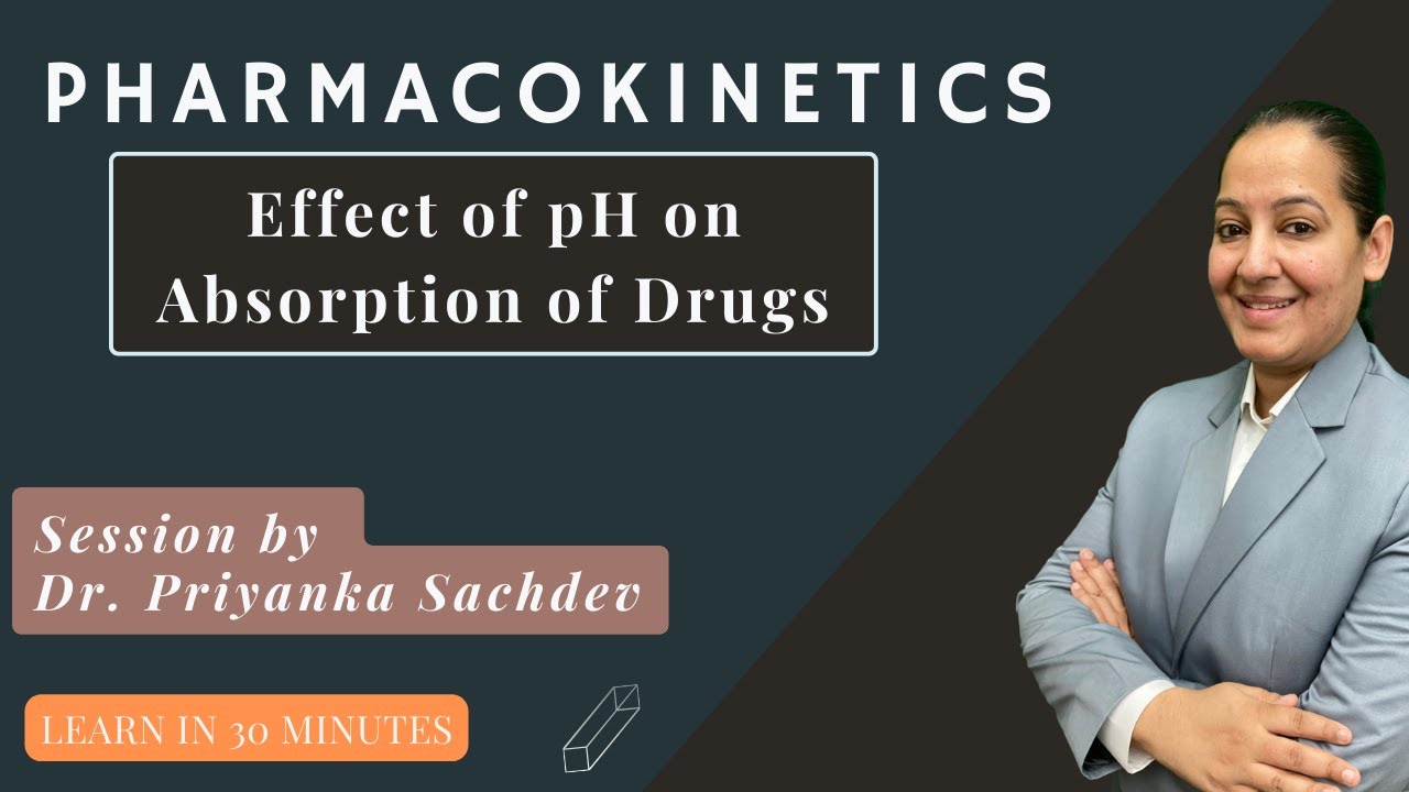 Effect of pH on Drug Absorption & Excretion | General Pharmacology | Ionized vs Unionized | MBBS
