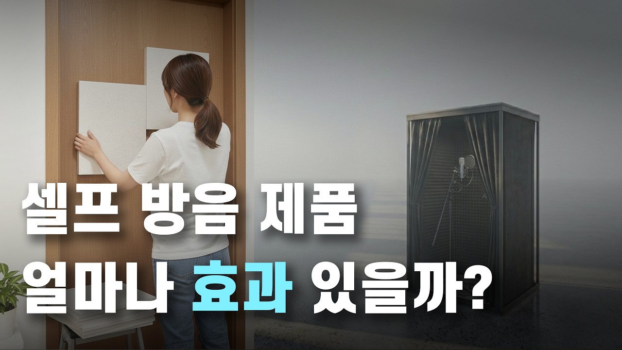 셀프 방음 제품, 사기 전에 꼭 보세요