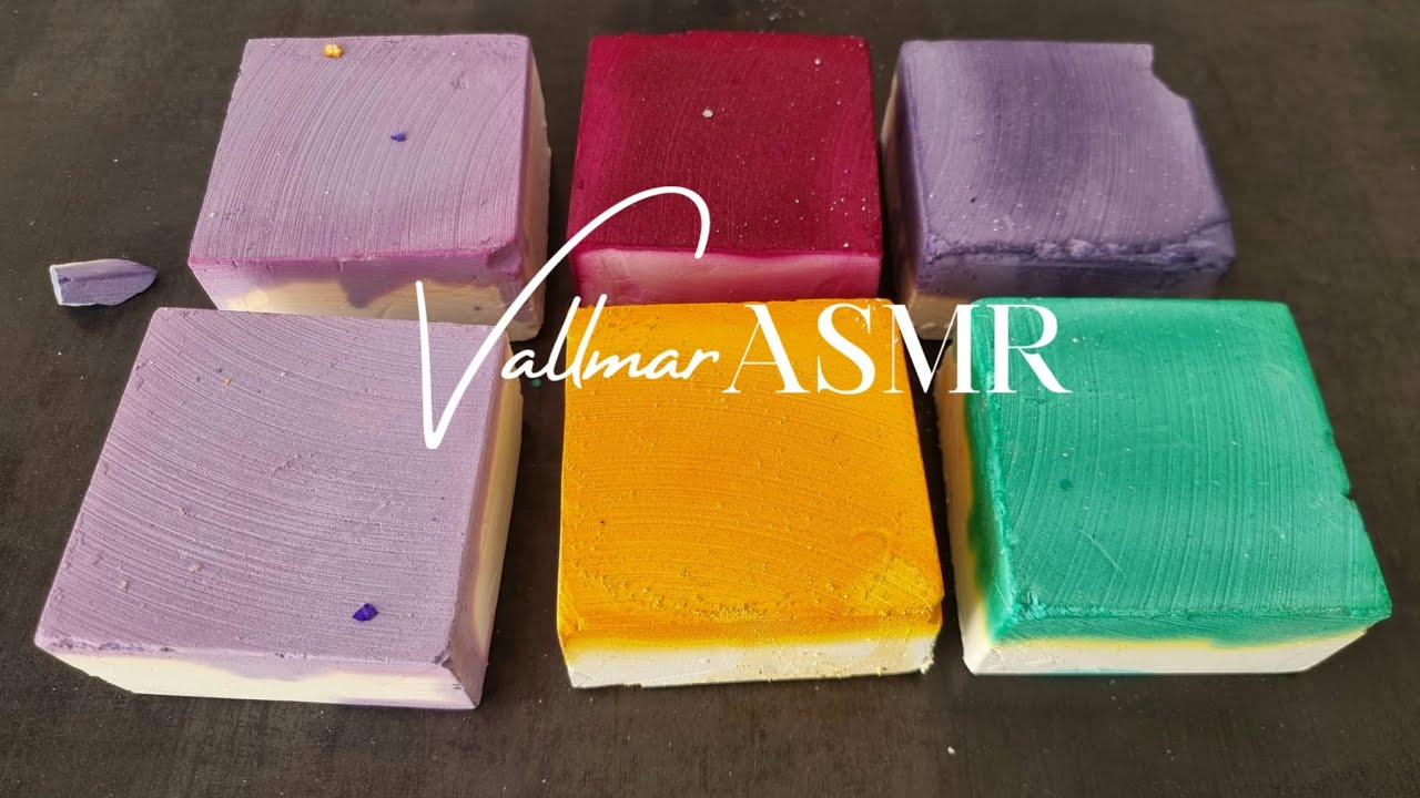 Dyed strength shop | Glassy sound | Super crunchy gym chalk | ASMR