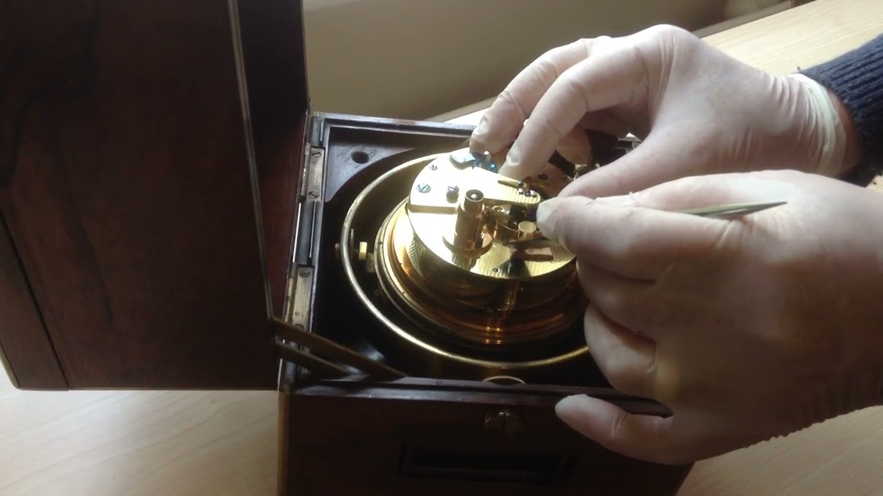 Removing wedges from a marine chronometer