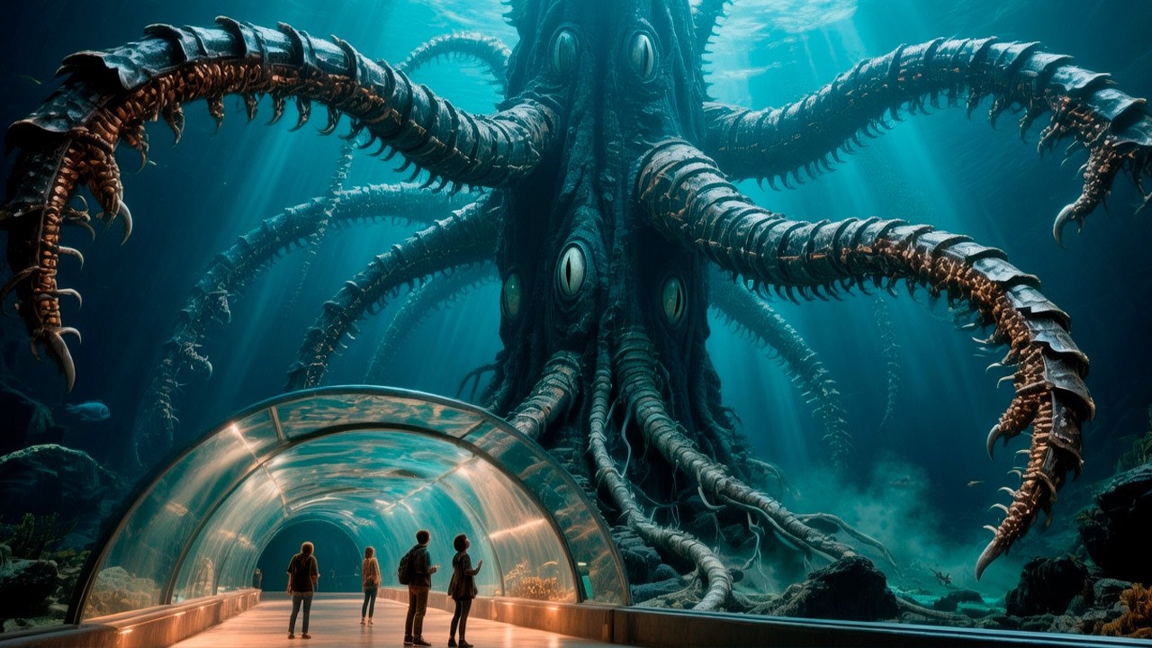 AI Adventure】I visited an aquarium filled with ancient creatures – Dunkleosteus, Ironclaw, and other