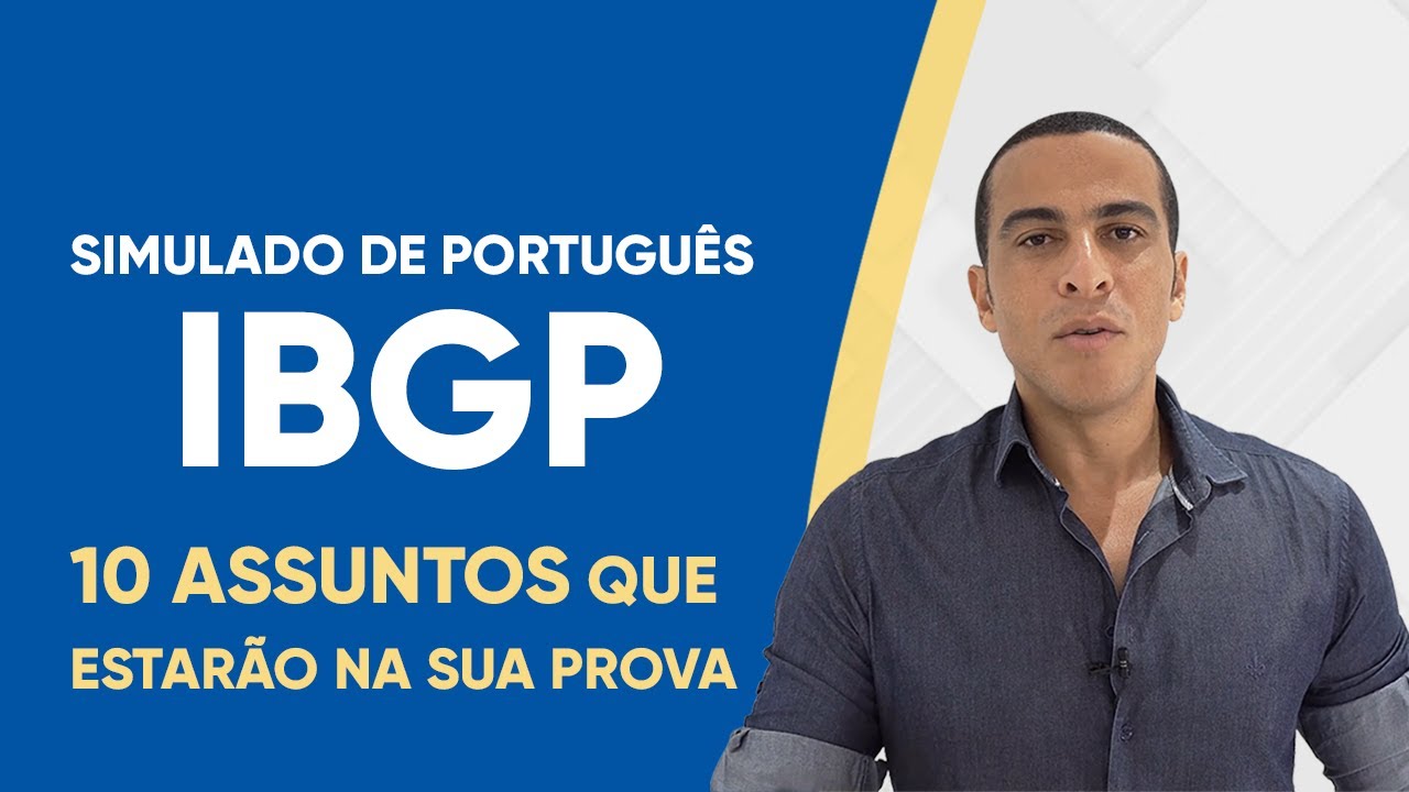 SIMULADO DE PORTUGUÊS IBGP 2026