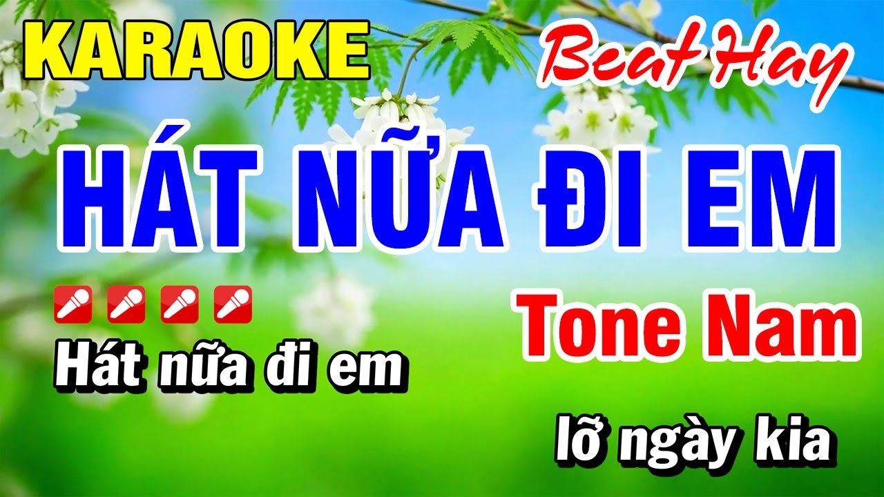 Karaoke Nhạc Sống Tone Nam Hát Nữa Đi Em [ Beat Mới ] 2025 | Hoài Phong Organ