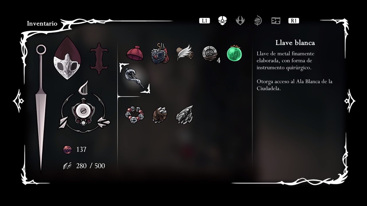 Hollow Knight Silksong - Ubicaci&oacute;n y d&oacute;nde usar la Llave blanca