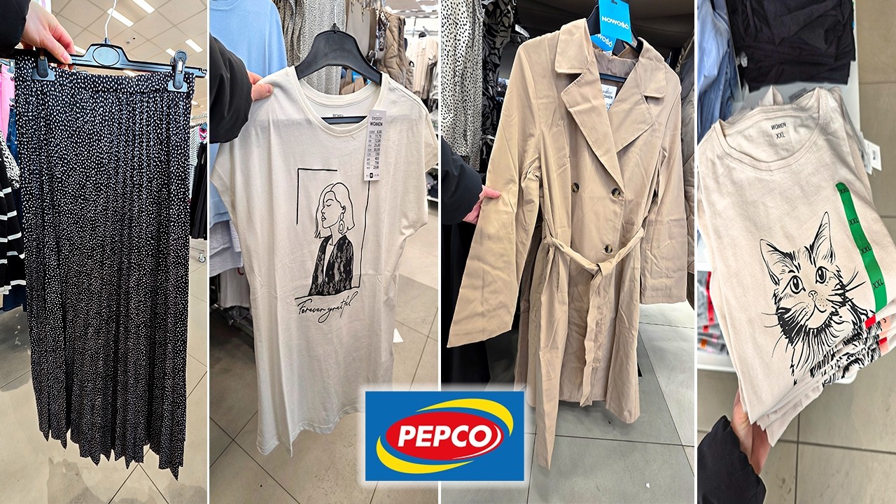 PEPCO NOWOŚCI DAMSKIE NA WIOSNĘ💖 DYWANIKI 12 ZŁ / BLUZKI OD 10 ZŁ / SPÓDNICA NOWY HIT❗
