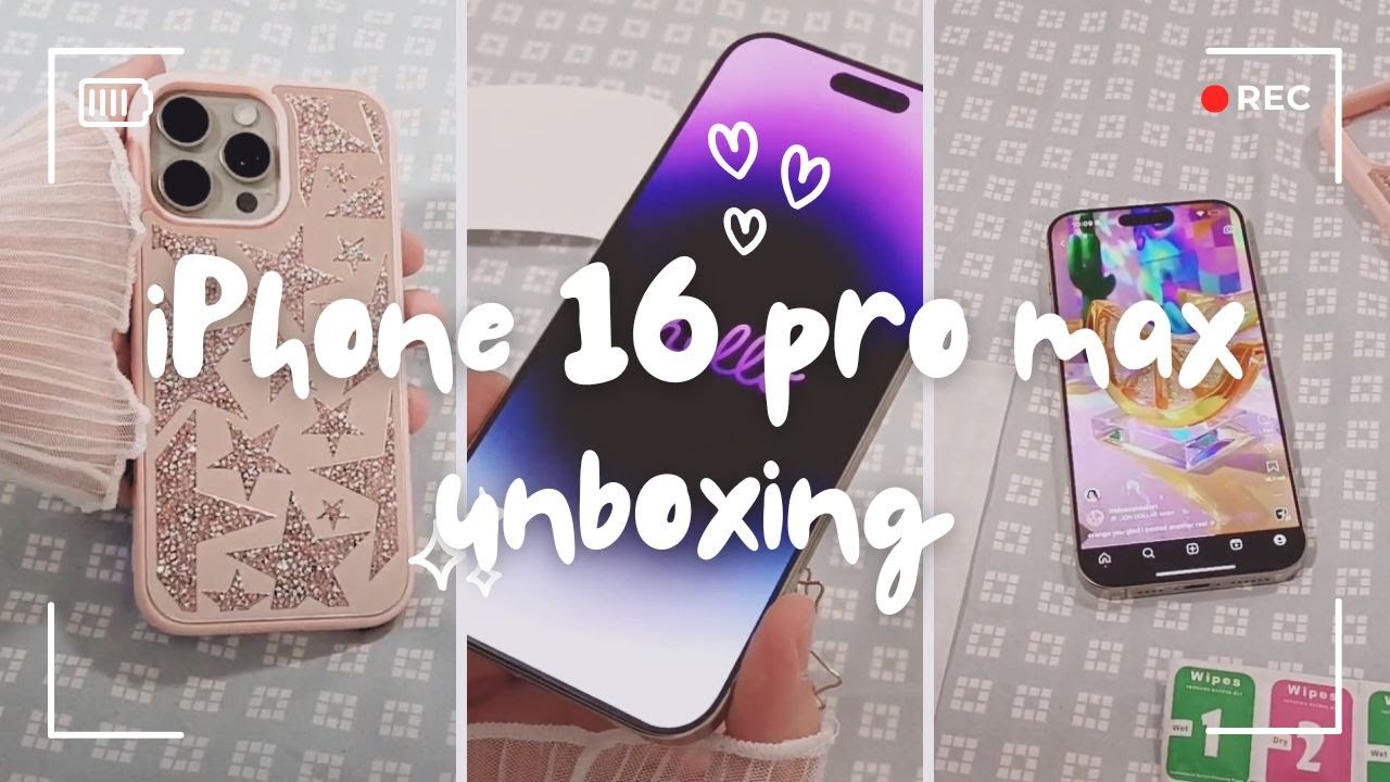 El mejor celular de apple? iPhone 16 Pro MAX Unboxing ✨ aesthetic ✨ asmr